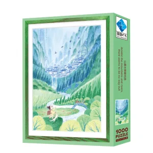 Mountain after mountain, water after water - it seems there's no way forward. Puzzle blue card