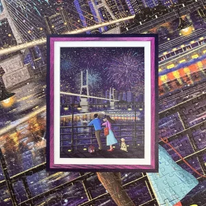 Night View of the Riverbank Puzzle (Blue Card)