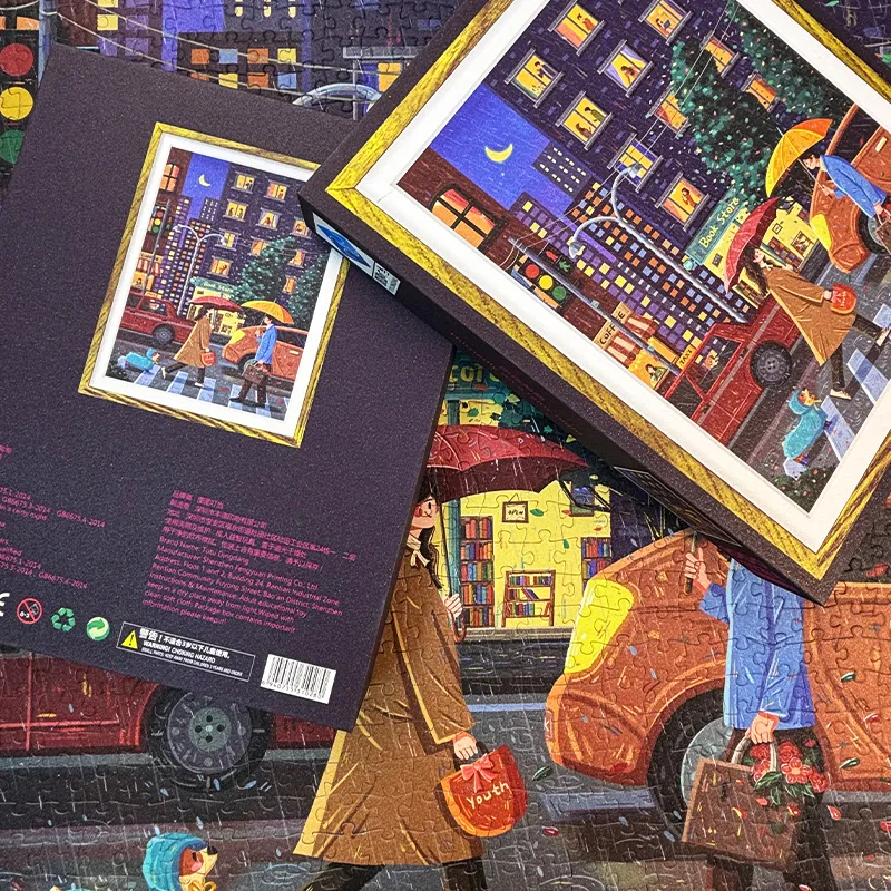 A hurriedly assembled puzzle on a rainy night (Blue card) - 图片 2