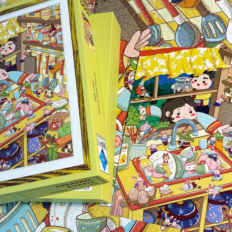 Kitchen Escape Puzzle Blue Card