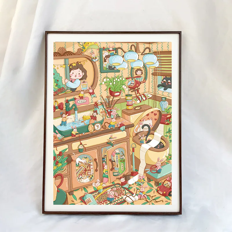 Little Elf Mega Shopping Puzzle Blue Card - 图片 2