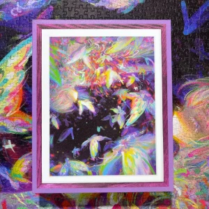 Emerging from the cocoon to live on the puzzle blue card