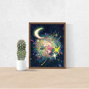Solitary Moon Companion Puzzle Blue Card