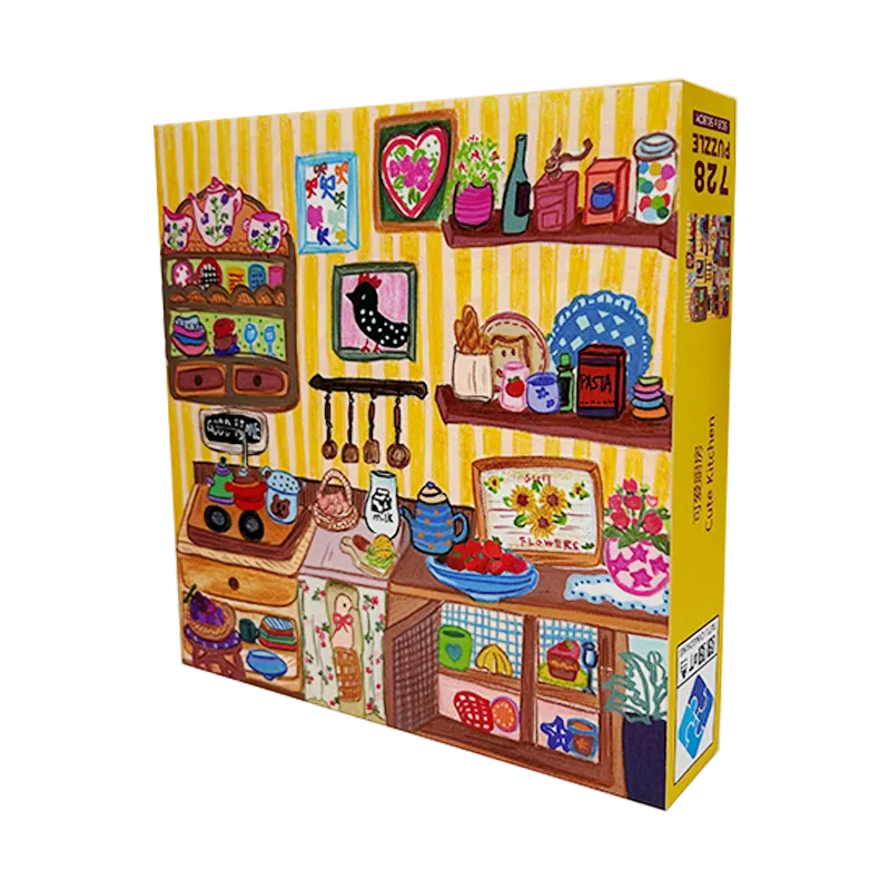 Cute Kitchen Puzzle Blue Card - 图片 2