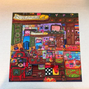 Children's Fun House Puzzle Blue Card