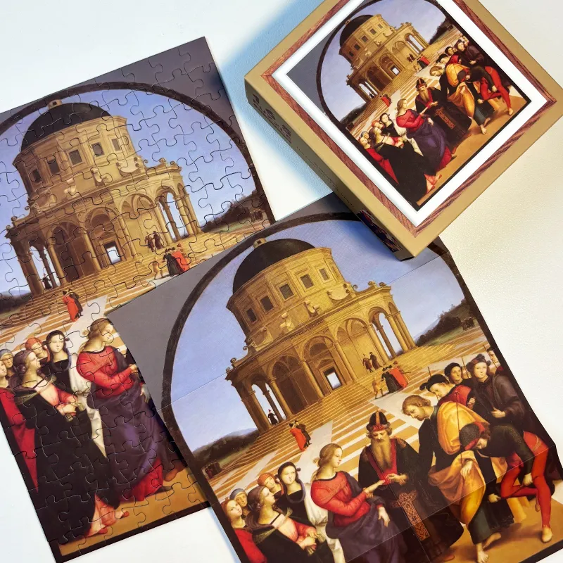The Virgin Mary's Wedding Blue Card Jigsaw Puzzle