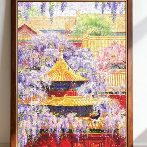Beijing Forbidden City Series Jigsaw Puzzle 1000 Pieces Blue Card