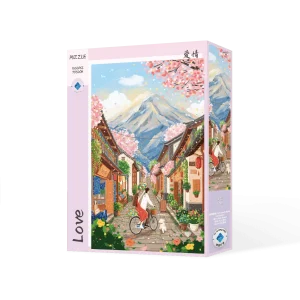 Love Puzzle 1000 Pieces Blue Card