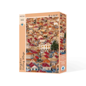 Qingshan Fishing Village Puzzle - 1000 Pieces Blue Card