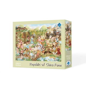Republic of China Martial Arts School Puzzle Set of 1000 Pieces - Blue Card